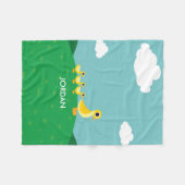 Couverture Polaire La famille de canard (Devant (Horizontal))