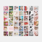 Couverture Polaire La famille de collages de photos Concevez votre pr (Devant (Horizontal))