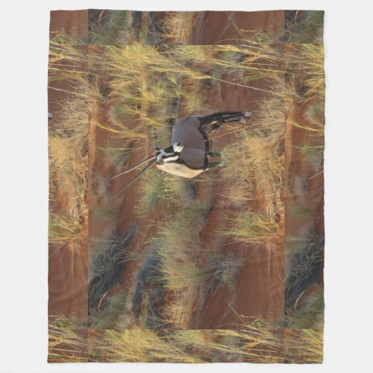 Couverture Polaire La faune africaine Oryx Antelope Dune Savannah (Devant)