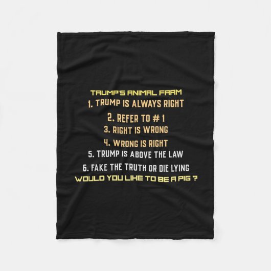 Couverture Polaire La ferme animale de Trump (Devant)
