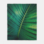 Couverture Polaire La Feuille verte Forêt tropicale Nature Photo (Devant)