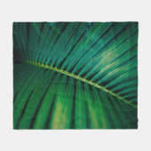 Couverture Polaire La Feuille verte Forêt tropicale Nature Photo (Devant (Horizontal))