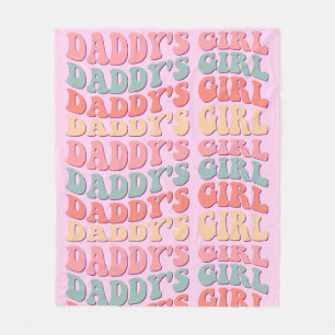 Couverture Polaire La fille Retro Rose de papa