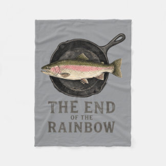 Couverture Polaire La fin de l'arc-en-ciel drôle graphique de pêche à