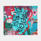 Couverture Polaire La force dans la vérité graffiti (Devant (Horizontal))