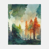 Couverture Polaire La forêt (nature) (Devant)