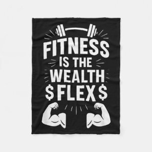Couverture Polaire La forme physique est la richesse Flex, Citation m