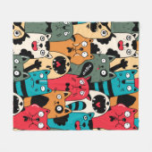 Couverture Polaire La foule des chats (Devant (Horizontal))