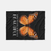 Couverture Polaire La gentillesse Est Toujours Belle Monarque Papillo (Devant (Horizontal))