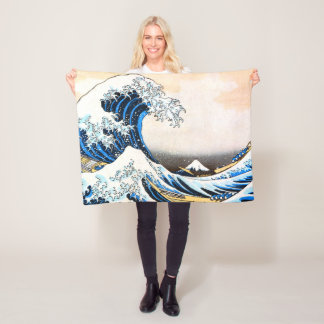 Couverture Polaire La Grande Vague au large de Kanagawa, Hokusai