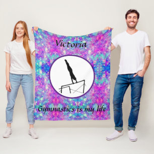 Couverture Polaire La gymnastique est ma vie - Custom Gymnast Unneven