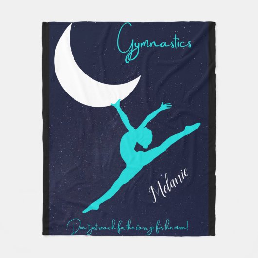 Couverture Polaire La Gymnastique Va Pour La Lune (Devant)