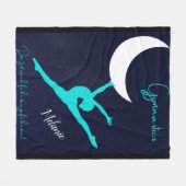 Couverture Polaire La Gymnastique Va Pour La Lune (Devant (Horizontal))