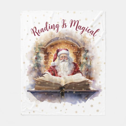 Couverture Polaire La lecture est la conception magique de flocon de (Devant)