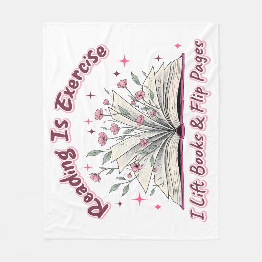 Couverture Polaire La Lecture Est L'Exercice... (Devant)