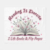 Couverture Polaire La Lecture Est L'Exercice... (Devant (Horizontal))