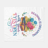 Couverture Polaire La Lecture Rêve... (Devant (Horizontal))