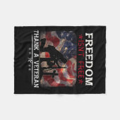 Couverture Polaire La Liberté N'Est Pas Libre Merci Un Vétérinaire Ch (Devant (Horizontal))