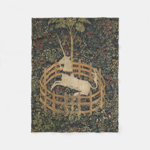 Couverture Polaire La licorne en captivité, Tapisserie médiévale