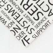 Couverture Polaire La LOGISTIQUE modèle avec des mots (Coin)