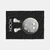 Couverture Polaire La Lune et les étoiles dans l'espace (Devant (Horizontal))