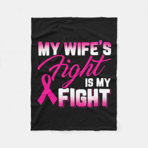 Couverture Polaire La lutte de ma femme est ma lutte Cancer du sein