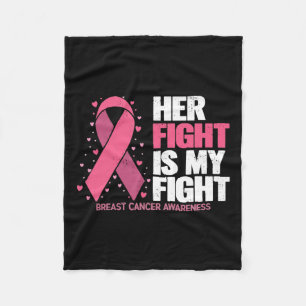 Couverture Polaire La lutte est ma lutte contre le cancer du sein de 