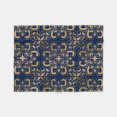 Couverture Polaire La luxueuse Marine Ornate Gold (Devant (Horizontal))