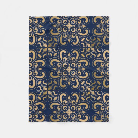 Couverture Polaire La luxueuse Marine Ornate Gold (Devant)