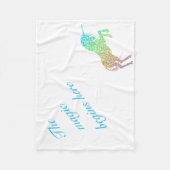 Couverture Polaire La Magie Commence Ici Unicorne (Devant)