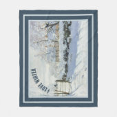 Couverture Polaire La Magpie de Claude Monet (Devant)