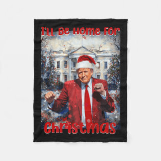 Couverture Polaire La maison de papa pour Noël Trump1
