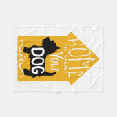 Couverture Polaire La maison est où le chien est (Devant (Horizontal))