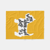 Couverture Polaire La maison est où votre chien est (Devant (Horizontal))