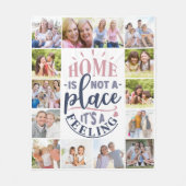 Couverture Polaire La maison n'est pas un endroit c'est un sentiment  (Devant)