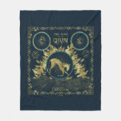 Couverture Polaire La marche de la Tapisserie d'eau dorée de Qilin (Devant)