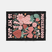 Couverture Polaire La maternité est Jam Boho fraise graphique Mamans (Devant (Horizontal))