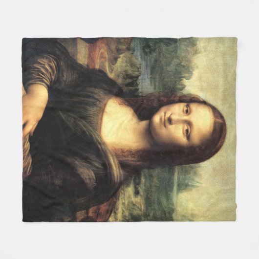 Couverture Polaire La Mona Lisa Leonardo da Vinci (Devant (Horizontal))