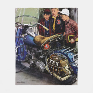 Couverture Polaire La moto de Tex