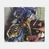 Couverture Polaire La moto de Tex (Devant (Horizontal))