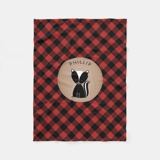 Couverture Polaire La mouffette de plaid de Buffalo badine la (Devant)