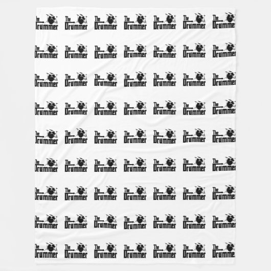 Couverture Polaire La Musique Drummer Drums (Devant)