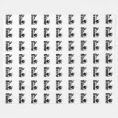 Couverture Polaire La Musique Drummer Drums (Devant (Horizontal))