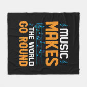 Couverture Polaire La Musique Fait Le Tour Du Monde (Devant (Horizontal))