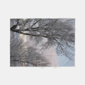 Couverture Polaire La neige a couvert des branches (Devant (Horizontal))