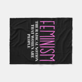 Couverture Polaire La Notion Radical Que Les Femmes Sont Des Gens (Devant (Horizontal))