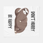 Couverture Polaire La paresse indique que | ne se dépêchent pas (Devant (Horizontal))