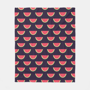 Couverture Polaire La pastèque de Neon sur le Motif pourpre