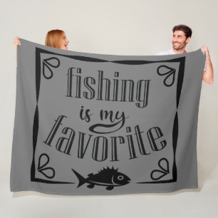 Couverture Polaire La pêche est ma citation préférée