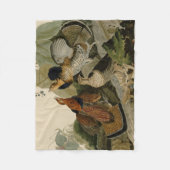 Couverture Polaire La peinture d'Audubon d'un trio de grouse de (Devant)